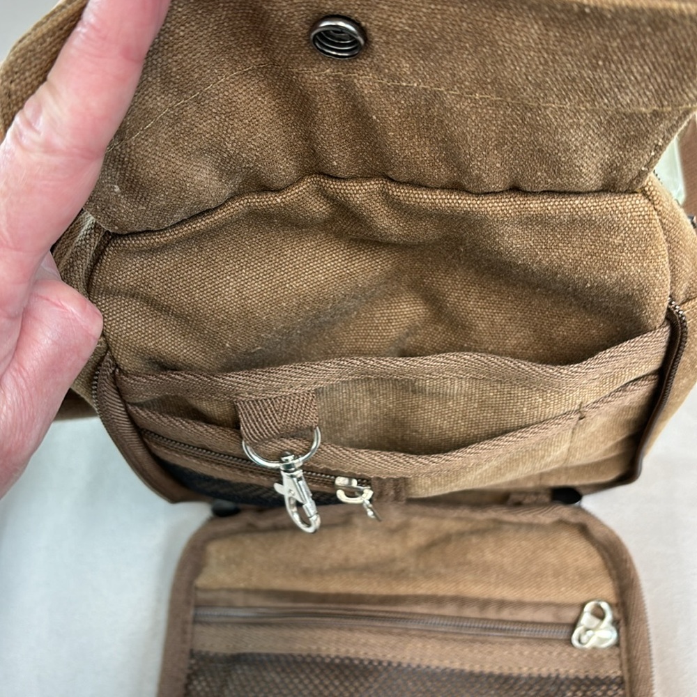 NWOT Ru YiHuang Canvas Shoulder/Crossbody Utility Bag - Picture 4 of 12